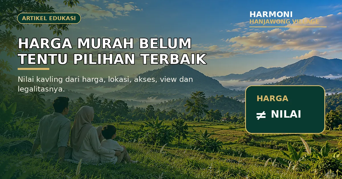 Harga Tanah Kavling Sukamakmur