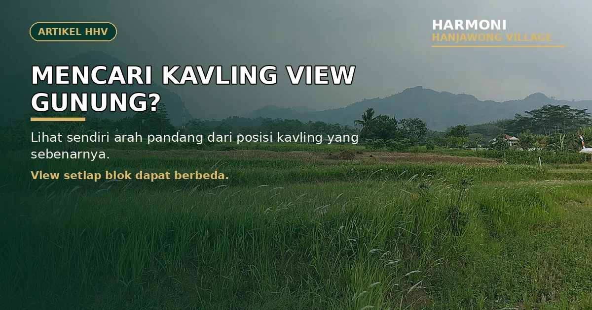 Kavling View Pegunungan