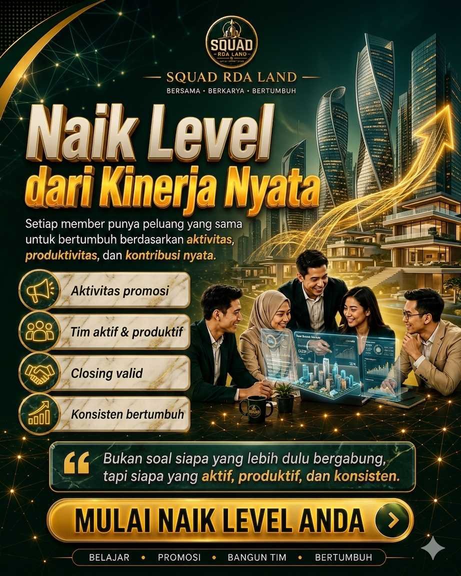 Naik Level dari Kinerja Nyata bersama SQUAD RDA LAND