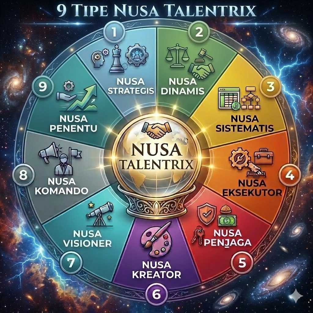 Peta 9 tipe NUSA TALENTRIX