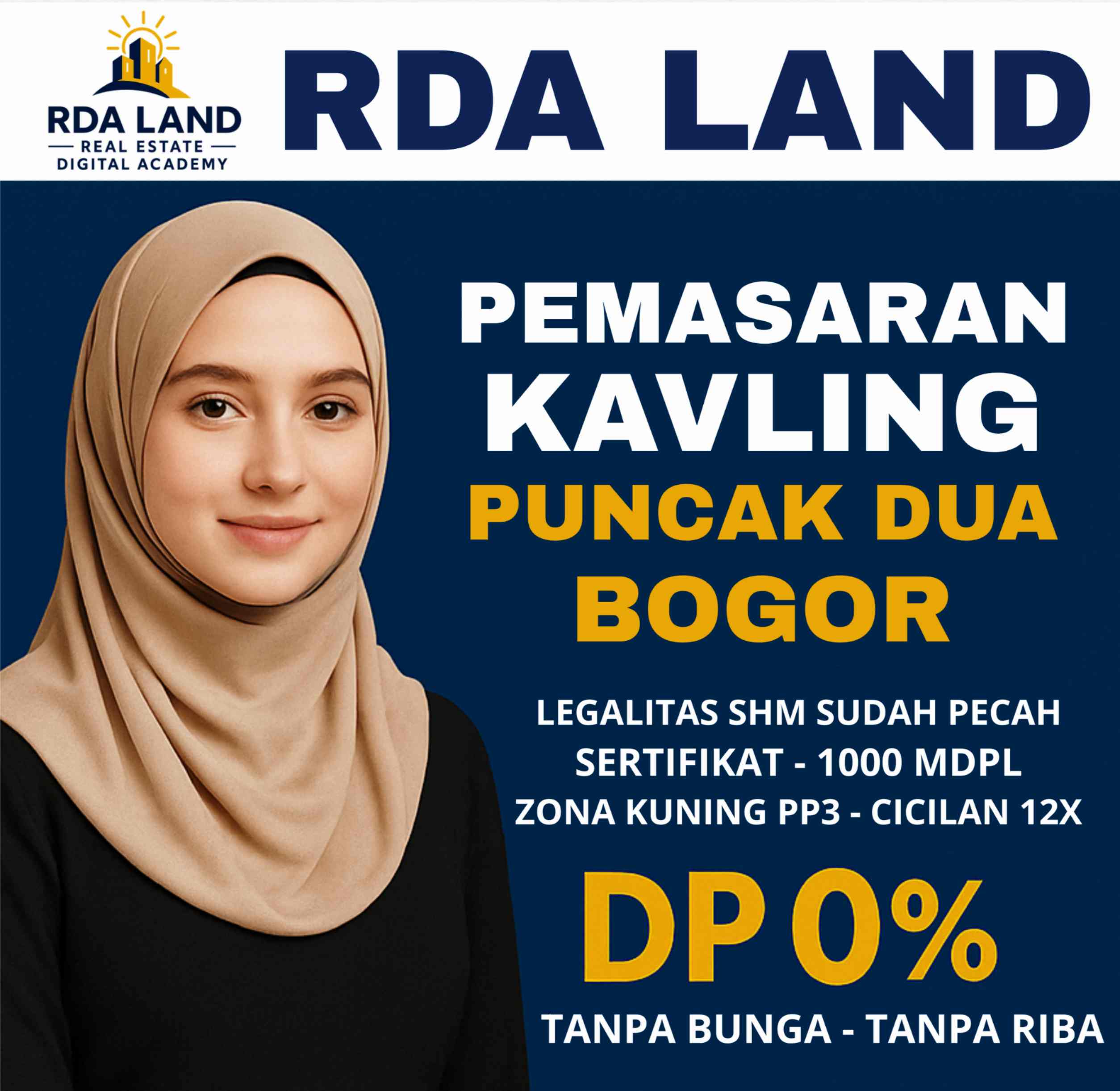 Kavling Villa Puncak Dua Bogor SHM Zona Kuning PP3