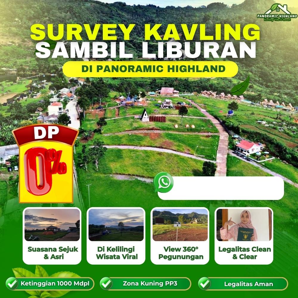 Kavling Villa Puncak Dua Bogor SHM Zona Kuning PP3