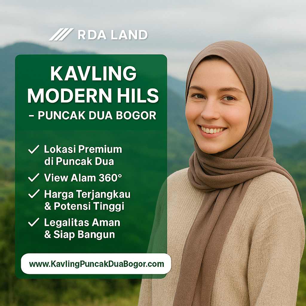 kavling modern hills puncak dua bogor