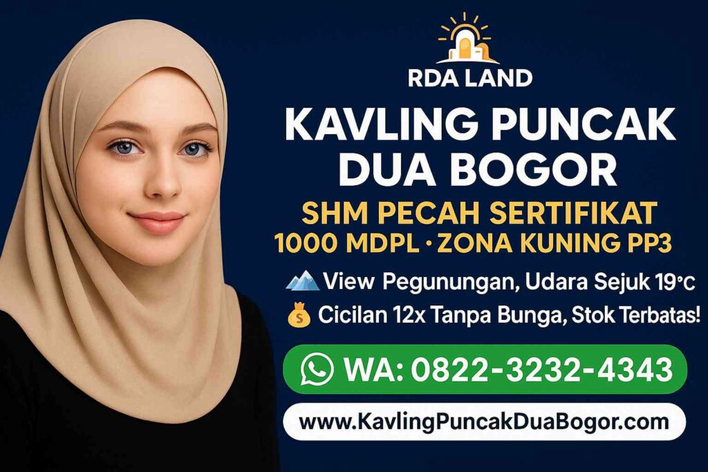 kavling puncak dua bogor legalitas shm