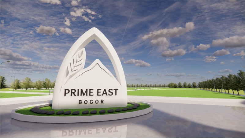 jalan lingkungan dan progres pematangan lahan kavling prime east bogor dekat citeureup