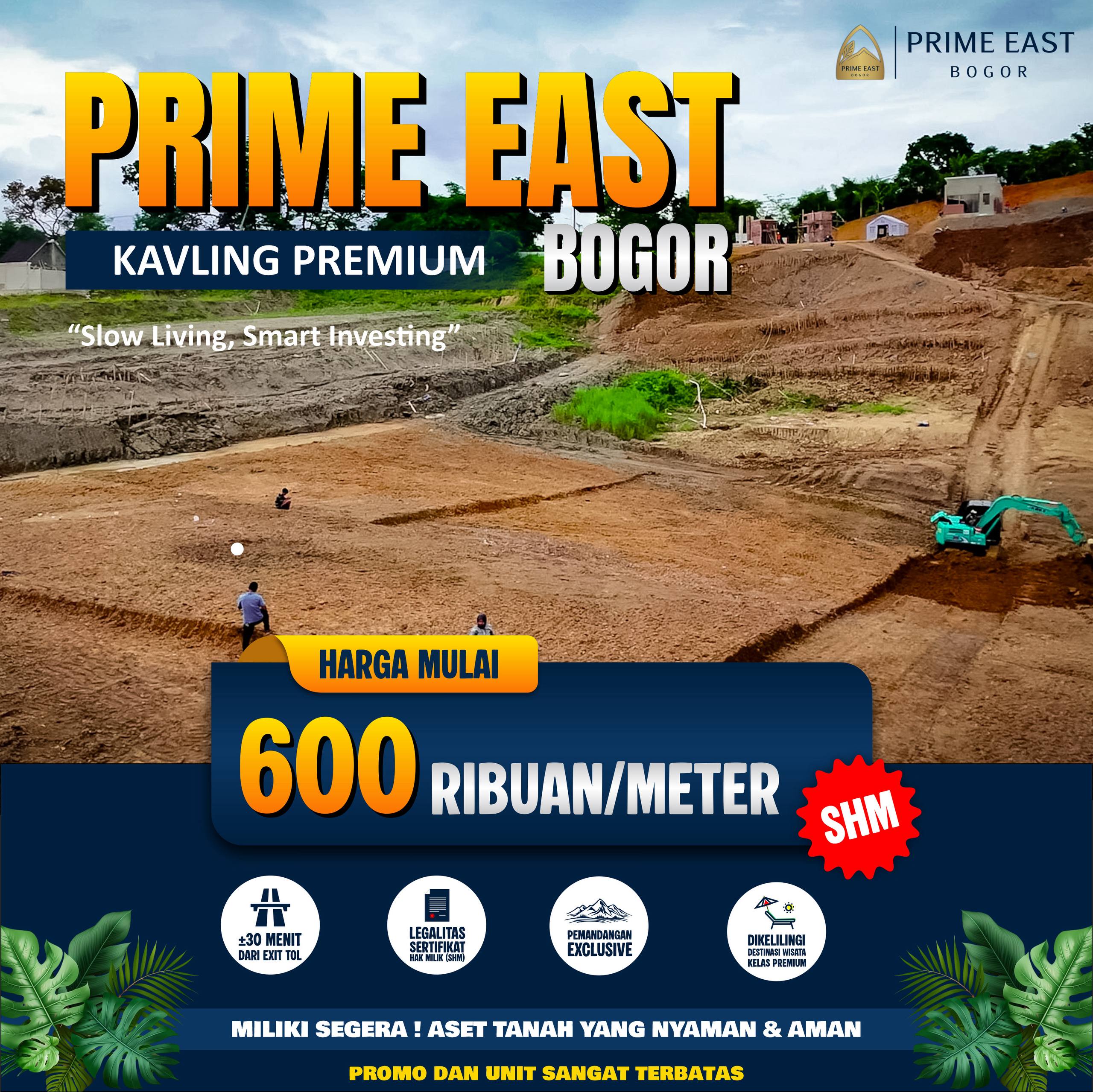 lokasi kavling prime east bogor di antara citereup dan sukamakmur jalur wisata puncak 2