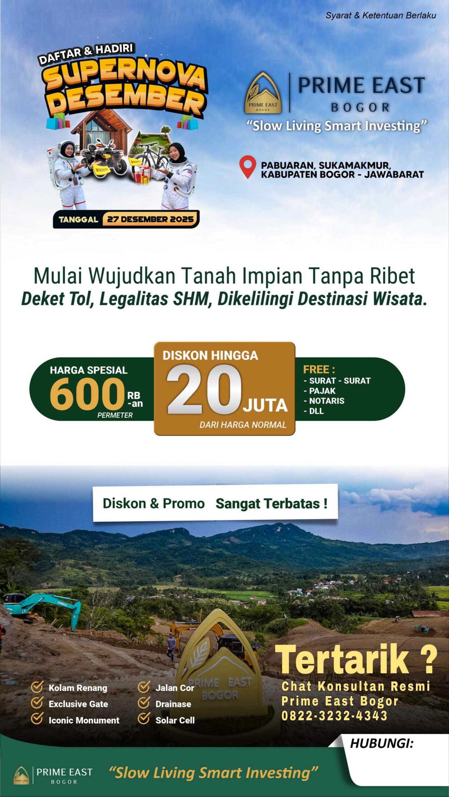 Pemandangan Prime East Bogor