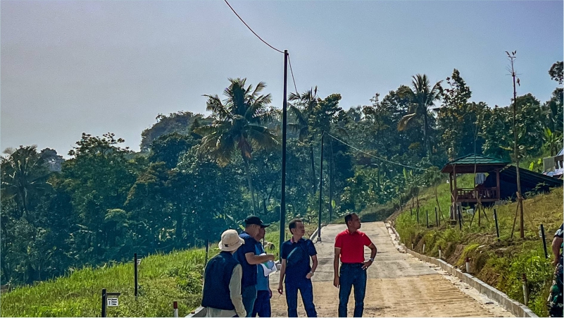 patok kavling prime east bogor dan progres pematangan tanah kavling shm