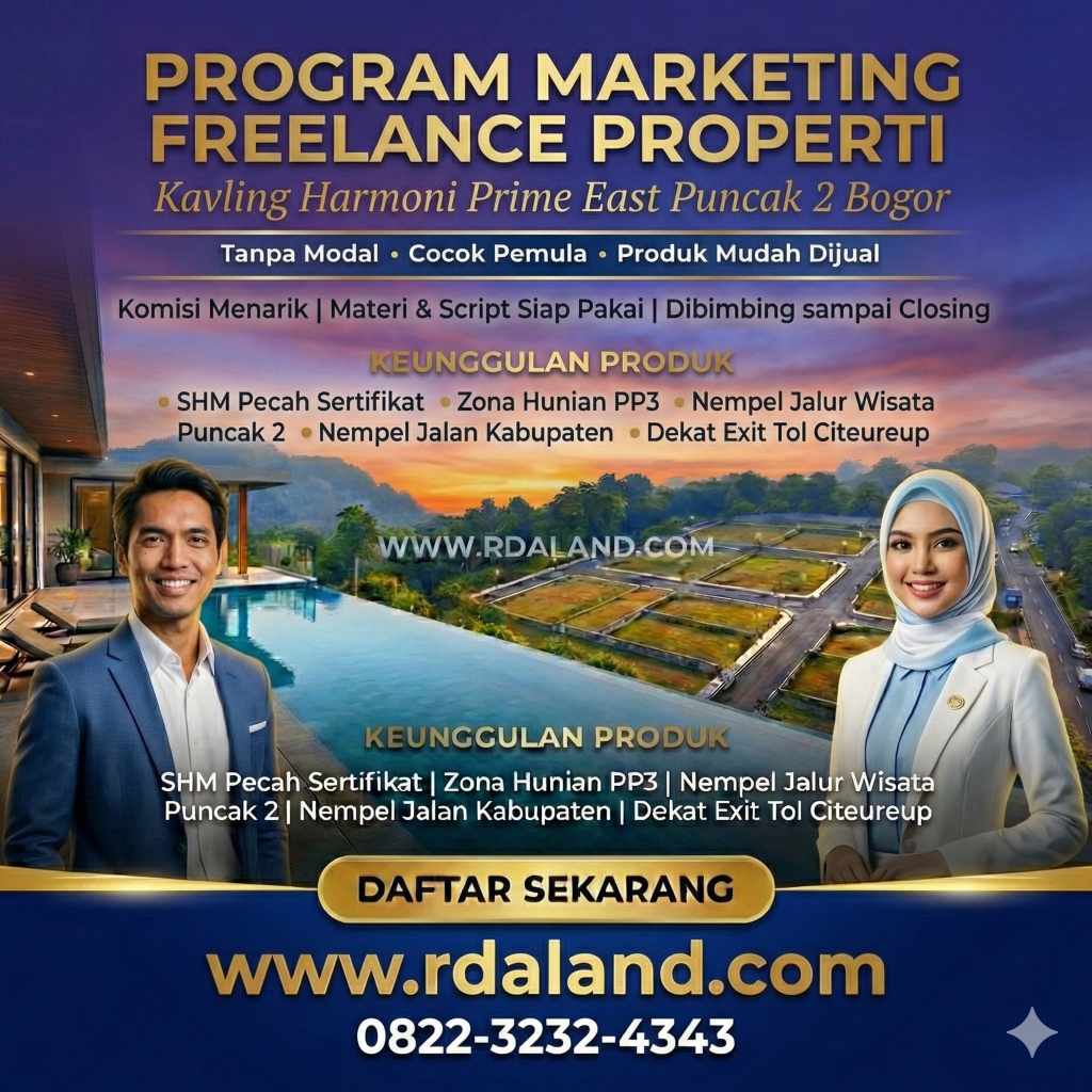 Kerja Marketing Property Freelance Jabodetabek - Sistem Komisi Transparan