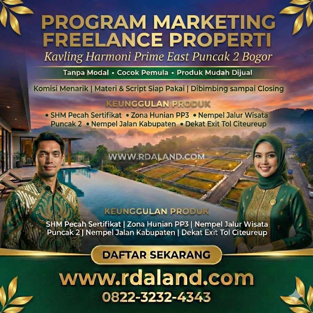 Marketing Property Freelance Jakarta Barat - Proyek Kavling Bogor