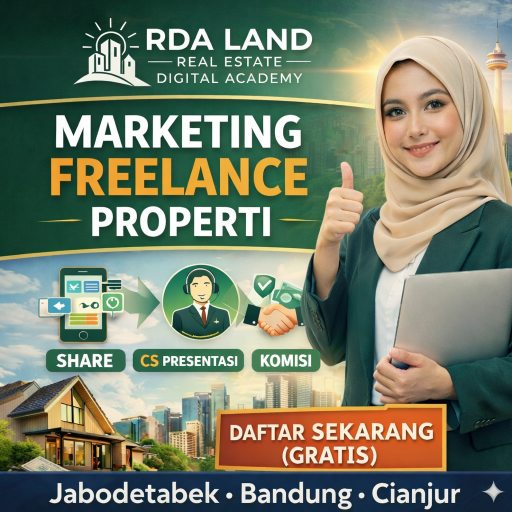 Bergabung jadi marketing freelance properti RDA LAND