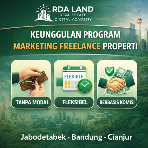 Keunggulan program marketing freelance properti RDA LAND