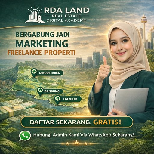 Daftar sekarang jadi marketing freelance properti RDA LAND